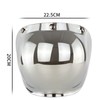 Motorcycle Retro Bubble Shield Visor PC Lens 3 Snap Helmet