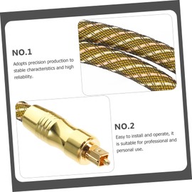 KICHOUSE 2m Audio Optical Cable Audio Cable for Home Theater and Tv High-Speed Transmission Wide Compatibility Premium Quality -
