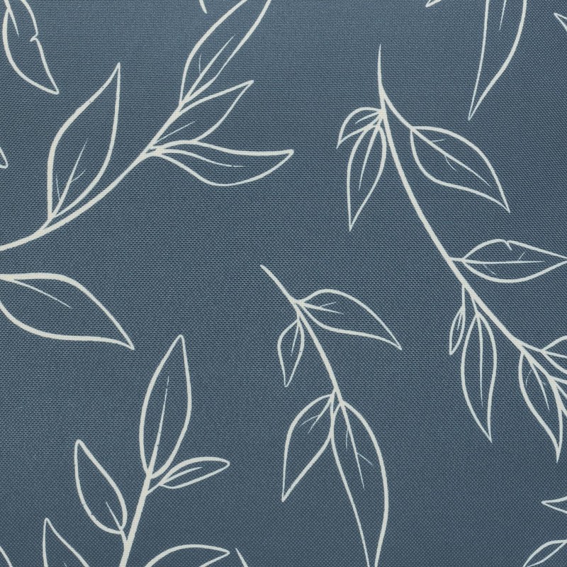 Outdoor Printed Lumbar Pillow 14 x 26 in Blue