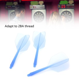 Integrated Dart Shaft and Flights, Integrated Dart and Flights 3 Pcs Dart Shafts and Flights Dart Shafts and Flights Combo for 2BA Thread Diameter Dart Barrels(blue)