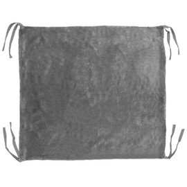 Furhaven Pet Bed Blanket for Dogs and Cats - Plush Faux Fur Detachable Dog Cot Bed Blanket Mat with Zippered Pocket, Washable, Silver Gray, Small