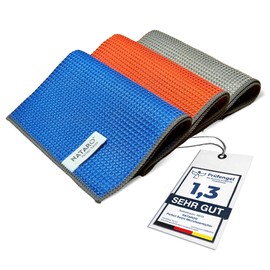 NATARO® Perfect Swipe Premium Microfibre Cloths, Streak-Free Cleaning, Cleaning Cloths without Cleaning Agents, Microfibre Cloths for Car, Glass, Dusters, Cleaning Cloths, Window Cloths 42 x 32 cm,