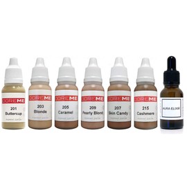 Doreme Permanent Makeup Beautiful Blondes Pigment Set Kit Ink Color Cosmetic Micropigmentation Microblading Aura Elixir Sets, Beautiful Blondes Set