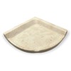 Tenedos Premium Quality Classic Cream Travertine Resin Corner Shelf -