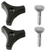 Bojueshaw 2pcs Triangle Knob Handle Screw Kit,Lawn Mower Handle Wing