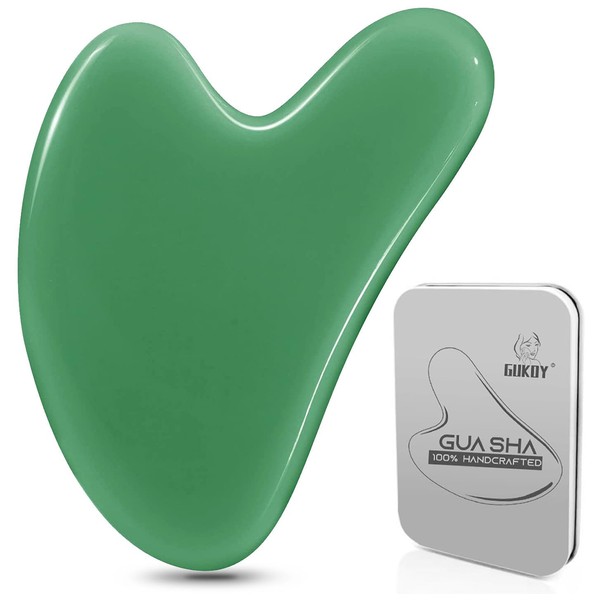 Gua Sha Tool Guasha Massage Tool 100% Natural Jade Stone