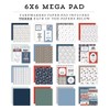 Echo Park Paper Seashore Cardmakers 6X6 Mega Pad, Various
