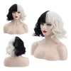Generic Peluca Cosplay Bruja Negra Y Blanca Cruella