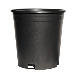 The HC Companies 2.75 Quart Rapid Stack Plastic Planter - Heavy-Duty Plastic Planter for Outdoor Garden Plants Flowers Herbs with Drainage Holes, Black