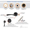 Infinity Decor Pair of Twisted Lever Latch Door Handles on