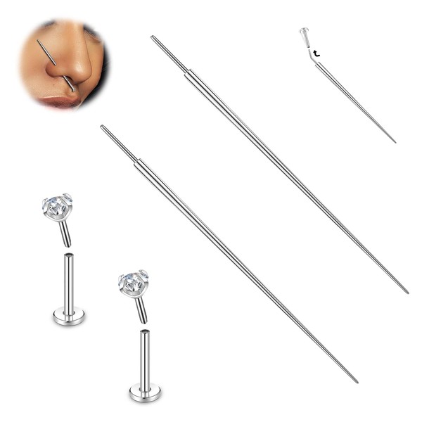 BodyAce G23 Titanium Threadless Piercing Taper, 14G 16G 18G Piercing