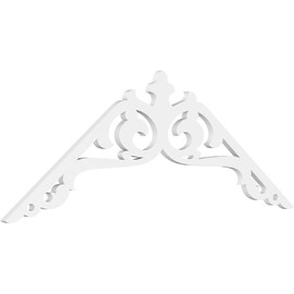 Ekena Millwork GPP060X023X100AMB Amber Architectural Grade PVC Gable Pediments, 60"W x 22 1/2"H x 1"P (9/12) Pitch