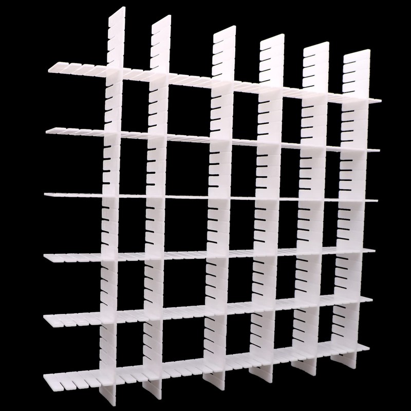 12Pcs Adjustable Drawer Dividers 0.1Inch Thickness DIY Grid Dividers 40x5cm