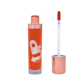 PINK UP, Ultimate, Labial de larga duración, Color intenso, Fórmula suave, No craquela ni reseca, Indeleble, Color Orange, Modelo PKUM27