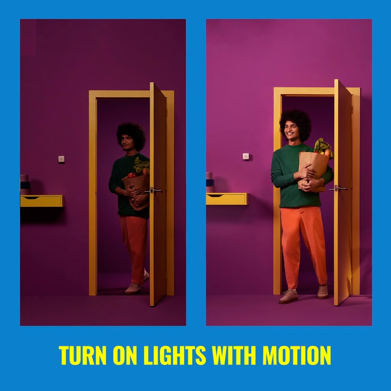 WiZ Indoor Motion Detector Wireless [White] Ultrasonic Sensor for Automatic