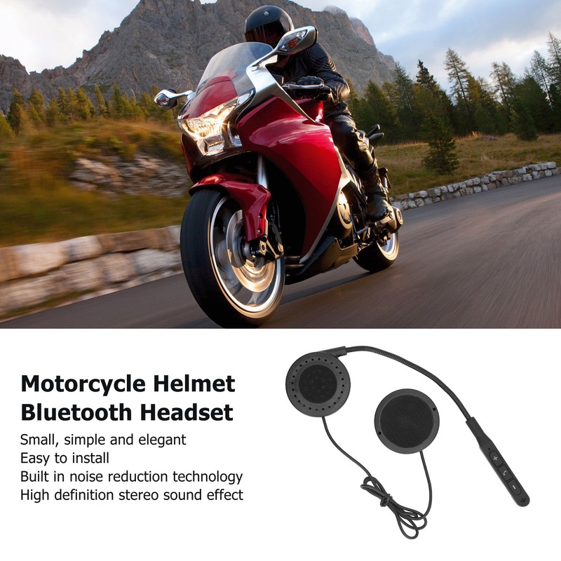 Motorcycle Helmet Bluetooth Headset Waterproof Handfree Music Call Control Bluetooth