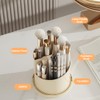 Makeup Brush Holder, 360° Rotating Makeup Organiser High Capacity Acrylic