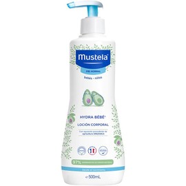  Mustela Hydra Bebé Loción Corporal Hidratante con Aguacate Natural 500ml | Hidratación Diaria para Piel Delicada de Bebés – Dermatológicamente Probada
