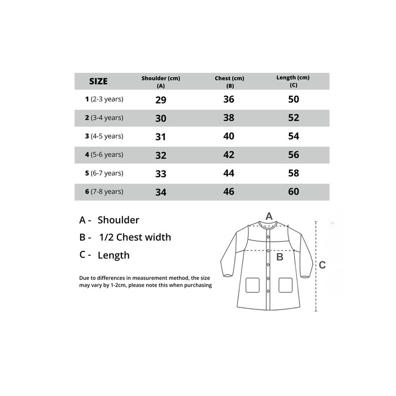MAGIC SELECT Childrens School Apron Handmade Apron for School or
