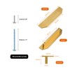 BaiNong Brass Cabinet pulls Brushed Drawer pulls Modern Gold Cabinet