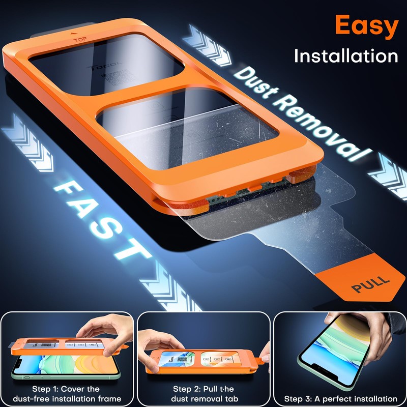 TOCOL for iPhone 11 / iPhone XR Screen Protector 9H