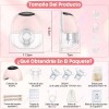 2pcs Extractor De Leche Manos Libres Recargable Con 4 Modos
