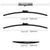 GARDIMU Front and Rear Windshield Wiper Blades, 3 Pcs Front