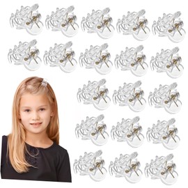 Vaguelly 36 Pcs Mini Pearlescent Hair Clips Chunky Jaw Claws for Women Smooth Edge Design Durable Plastic Hair Accessories for Styling Decoration