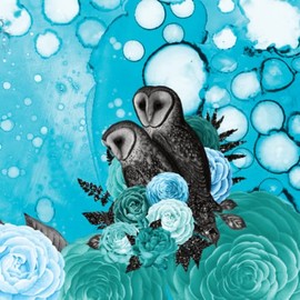 JOURNAL: VIBRANT OWL AND FLOWER GOTHIC DESIGN - 300 PAGE SQUARE NOTEBOOK - IDEAL FOR NOTE TAKING AND JOURNALING