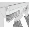 GARDINIA 2 x Universal Aluminium Venetian Blind Clamp Brackets Mounting