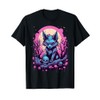 Wolf Pastel Goth Kawaii Cute Creepy Cool Stuff T-Shirt, black