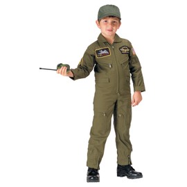 Rothco Kids Aviator Flight Coverall - Olive Drab, S Size