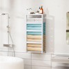 Bamboo Wall Blanket Ladder, 4-Tier Towel Racks, Bamboo Bath Towel