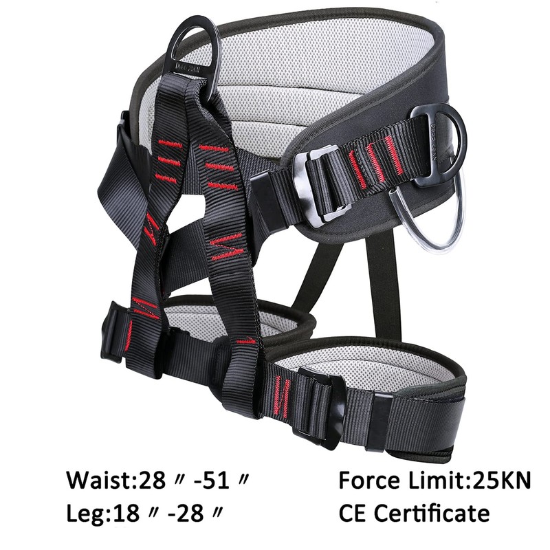 Adjustable Thickness Climbing Harness Half Body Harnesses for Fire Rescuing