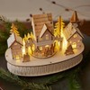 Lumineo LED Wood Village Scene with Music and Motion, 6"