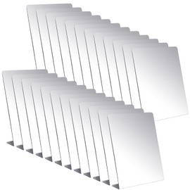 Counter Top Mirror Freestanding Mirror Single Sided Acrylic Desk Mirror for Tabletop Bedroom, Office, Bathroom, Dorm, Home (24 Pcs,8.5 x 9 Inch)