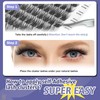 Self Adhesive Eyelashes, 156 PCS self adhesive eyelash clusters, No