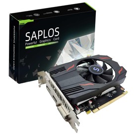 SAPLOS Radeon RX 550 Graphics Card, 4GD5, 128-Bit, DisplayPort DVI-D HDMI, Video Card for PC Gaming, Computer GPU, PCIe x 8