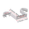Tiweio Double Curtain Rod Brackets 2Pcs, Aluminum Alloy Ceiling Mounted,