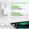 Nekmit Dual Port Ultra Thin Flat Usb Wall Charger With