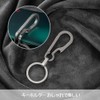 KALOLINNA Titanium Keychains, Set of 2, Carabiner Hook, Lightweight, Small,