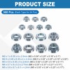 uxcell 360Pcs Self-Clinching Nuts, M2 M2.5 M3 M4 M5 Zinc-Plated