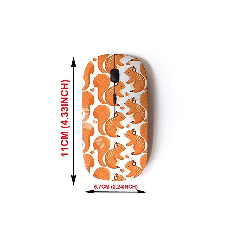 CJCBROES 2.4G Wireless Mouse with Cute Pattern Design for All