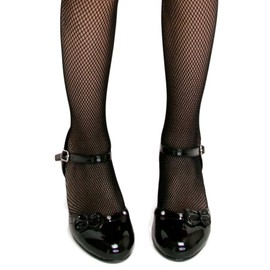 Arisana Fishnet Tights, Stockings, Girls, Kids, Black, M (51.2 - 55.1 inches (130 - 140 cm)