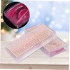 Ipetboom 2pcs Shiny Rhinestone False Eyelash Storage Case Convenient Eyelash