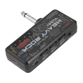Irfora Electric Guitar Plug Mini Headphone Amp Amplifier Heavy Rock Compact Portable