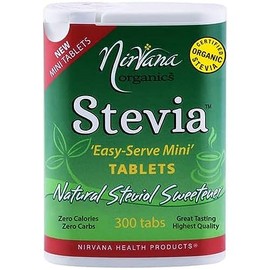 Nirvana Organics Natural Stevia 'Easy-Serve-Mini' Sweetener 300 Tablets