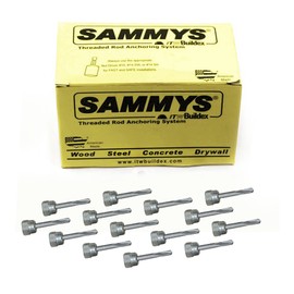 Everflow Sammys 8042957-25 DST 20 3/8 Inch Screw Vertical Threaded Rod Anchor Designed for Steel Structure, Steel with Electro-Zinc, Corrosion Resistance, 1/4-14 x 2 Inch Screw Length - (Pack of 25)