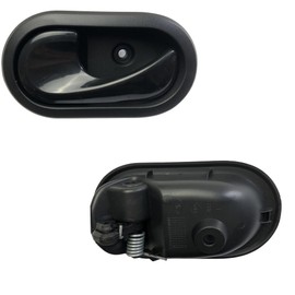 ACC Parts Interior Door Handle Compatible with Dacia Sandero Logan Duster Dokker Lodgy Renault Logan Duster - Left (UK: Passenger Side, EU: Driver Side) - Black - OEM 8200733848