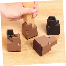 Levemolo 4pcs Adjustable Bed Risers Heavy Duty Bed Raising Blocks for Furniture Legs Stable Support Easy to Install Suitable for Beds Sofas and Desks